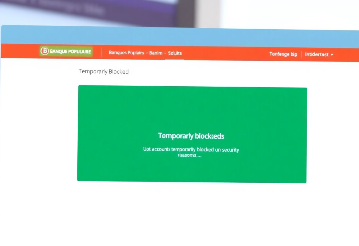 Blocage temporaire à la Banque Populaire : combien de temps ?